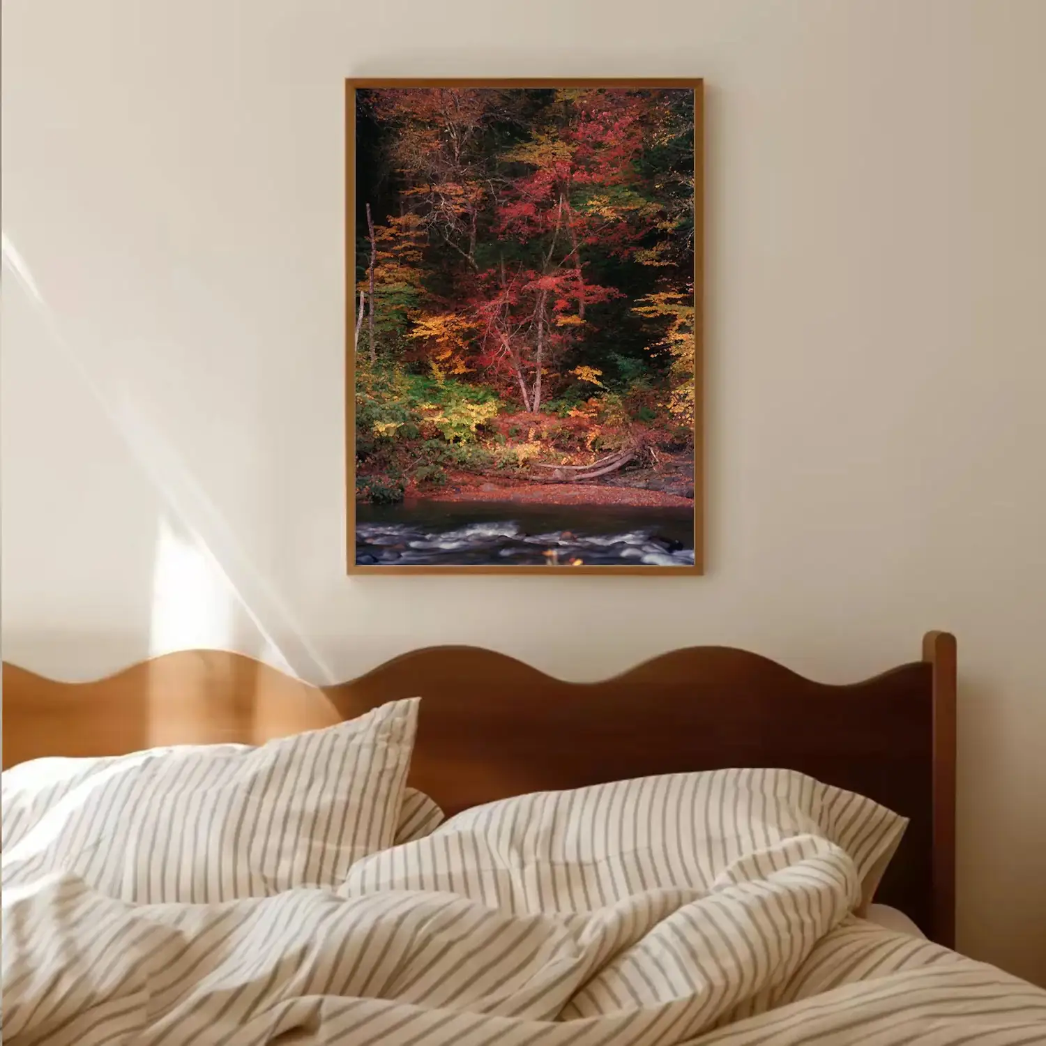 Autumn by the River in Vermont
