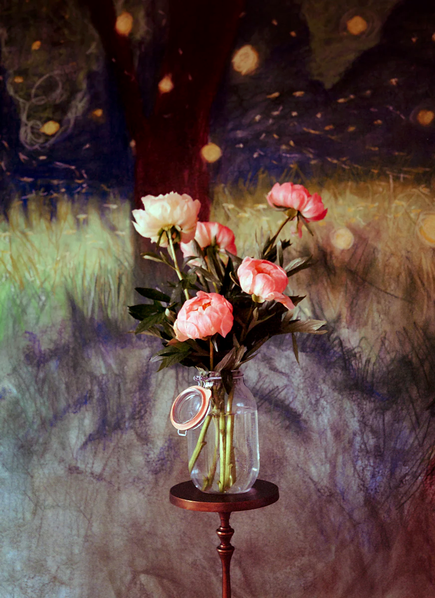 Peonies in Firefly Field