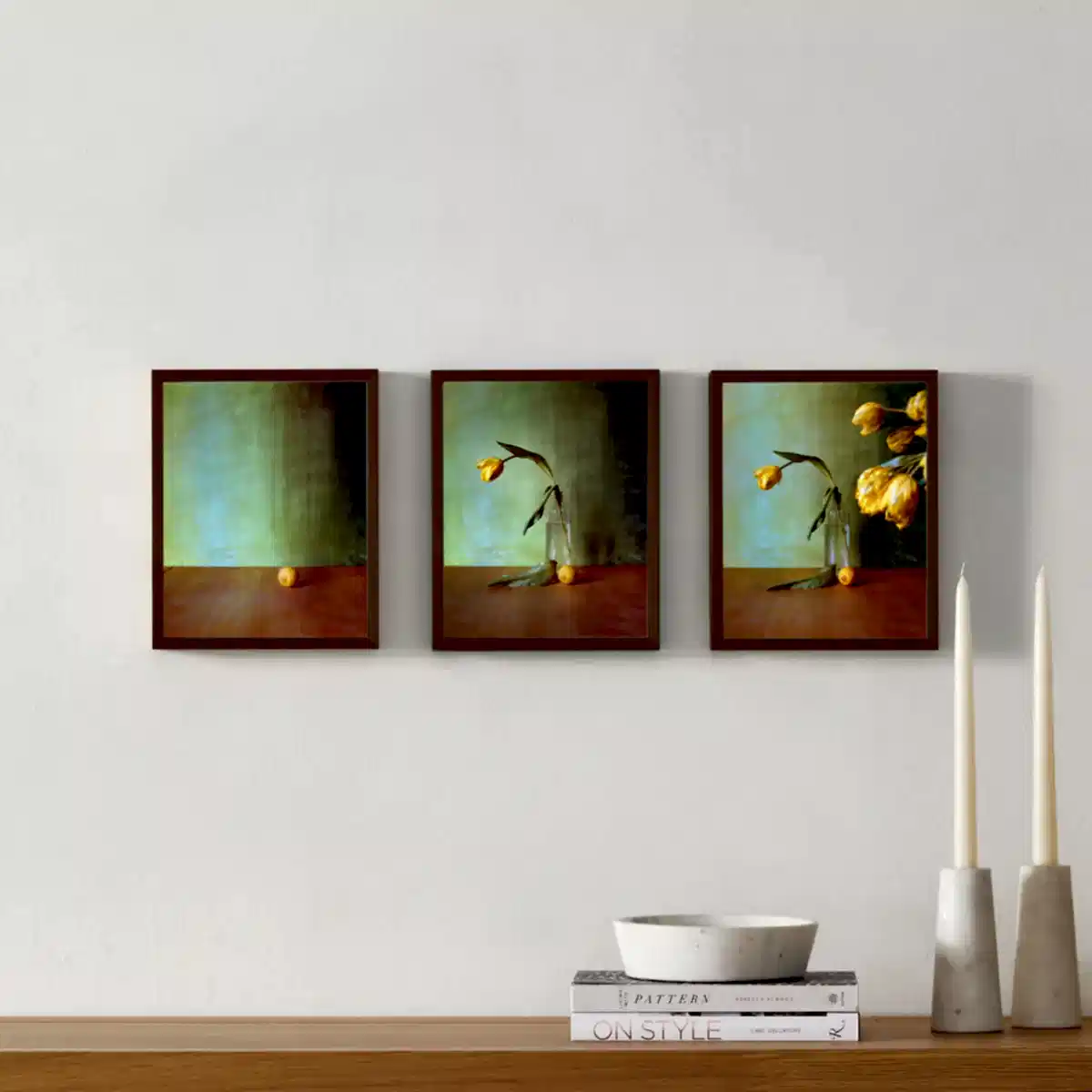 Yellow Tulips - Triptychs